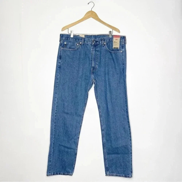 Levi's 505 Straight Leg Mens Denim Jeans Size 38 x 32 - Picture 1 of 7
